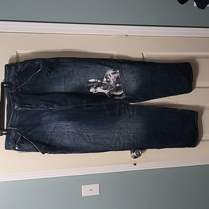 MAKAVELI VTG 90s Tupac Shakur Distressed Stonewashed Jeans Men's 40 Great‎ Cond